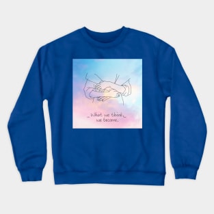 Aesthetic Pinkish Sky Feelings Art Crewneck Sweatshirt